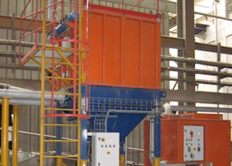 Sistema de aspiração centralizado com reciclagem automática do resíduo para o processo